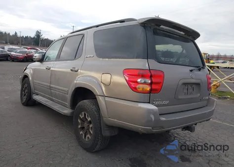 2001 Toyota Sequoia Limited V8 z USA, uszkodzony, nr VIN 5TDBT48A11S023970